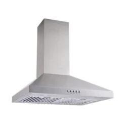 Winflo 30" Convertible Stainless Steel Wall Mount Range Hood, Baffle Filters, Push Button -Whirlpool || GENERIC Sales Store 125447 w LeftView Lg