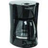 Proctor Silex 12 Cup Coffeemaker Black Glass Carafe Permanent Filter