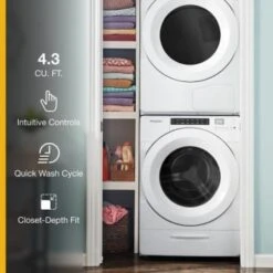 Whirlpool 4.3 Cu. Ft. Stackable Front Load Washer (White) -Whirlpool || GENERIC Sales Store 211740 DetailedProductView3 Lg