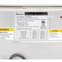 Magic Chef 24" Gas Cooktop -Whirlpool || GENERIC Sales Store 216221 DetailedProductView13 Lg