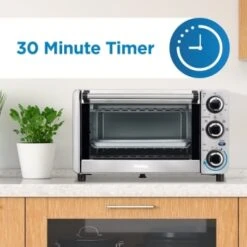 Danby 0.4 Cu Ft/12l 4 Slice Countertop Toaster Oven In Stainless Steel -Whirlpool || GENERIC Sales Store 218471 DetailedProductView3 Lg