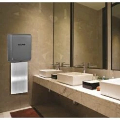 Alpine Industries Willow Gray High-Speed 120v Hand Dryer With Wall Guard -Whirlpool || GENERIC Sales Store 232123 LifestyleImage Lg