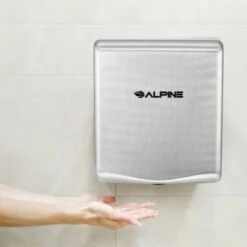 Alpine Industries Willow Brushed Stainless Steel 120v Hand Dryer With Wall Guard -Whirlpool || GENERIC Sales Store 232124 DetailedProductView2 Lg