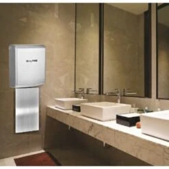 Alpine Industries Willow Brushed Stainless Steel 120v Hand Dryer With Wall Guard -Whirlpool || GENERIC Sales Store 232124 LifestyleImage Lg