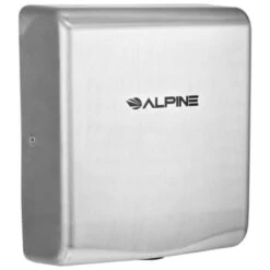 Alpine Industries Willow Brushed Stainless Steel 120v Hand Dryer With Wall Guard