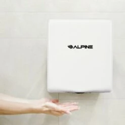 Alpine Industries Willow White High-Speed 120v Hand Dryer With Wall Guard -Whirlpool || GENERIC Sales Store 232127 DetailedProductView2 Lg