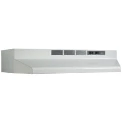 Broan 24-Inch Convertible Range Hood White 230 Max Blower Cfm
