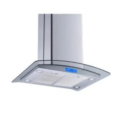 Winflo 30" Touch Sensor Control Stainless Steel Glass Island Range Hood -Whirlpool || GENERIC Sales Store 252242 w DetailedProductView1 Lg