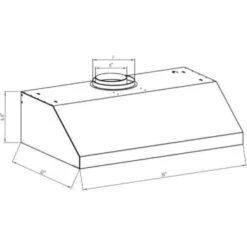 Winflo 36" Ducted Stainless Steel Under Cabinet Range Hood -Whirlpool || GENERIC Sales Store 252247 w DetailedProductView4 Lg