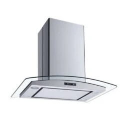 Winflo 30" Convertible Stainless Steel Glass Island Range Hood -Whirlpool || GENERIC Sales Store 252249 w LeftView Lg