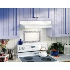 Broan® 30" Range Hood 7" Round Vent, White Range Hood W/ez1 Installation Brackets -Whirlpool || GENERIC Sales Store 281375 v LifestyleImage Lg