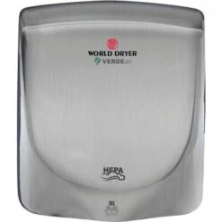 World Dryer Brushed Stainless Steel Electric Hand Dryer